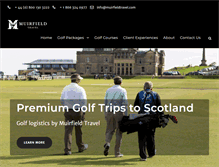 Tablet Screenshot of muirfieldtravel.com